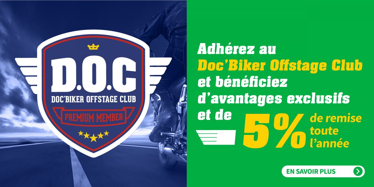 Rejoignez le club Doc'Biker électrique et profitez de 5% de remise